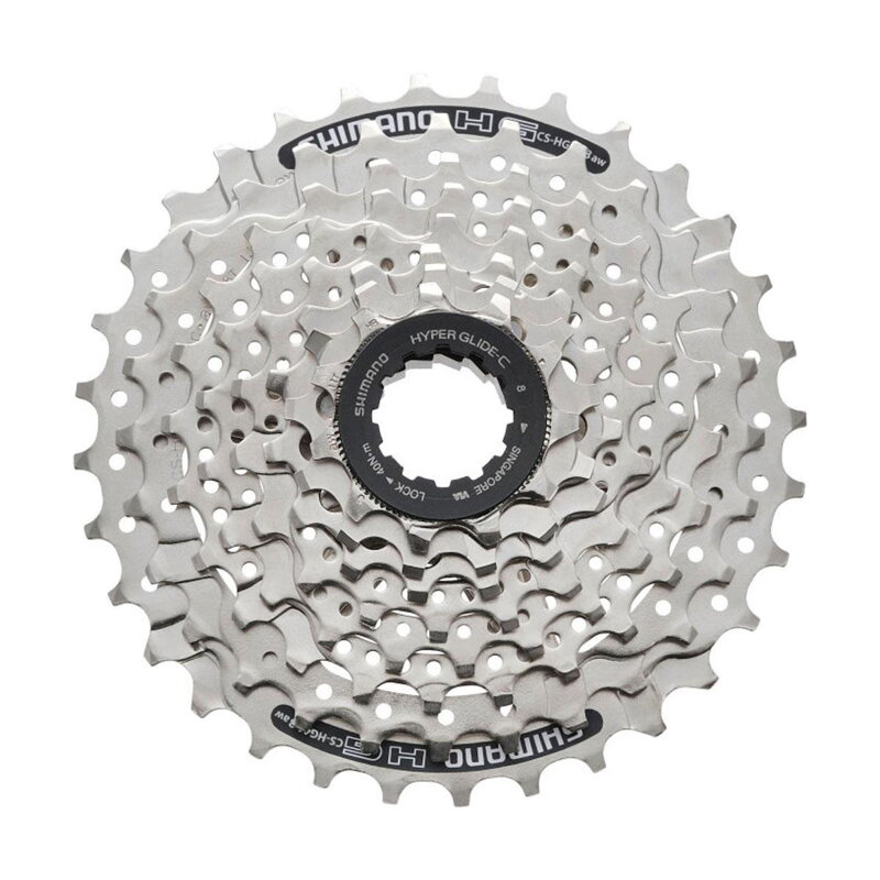 Cassette SHIMANO CS-HG41 8 roues 11-34z. argent Cassette SHIMANO CS-HG41 8 roues 11-34z. argent