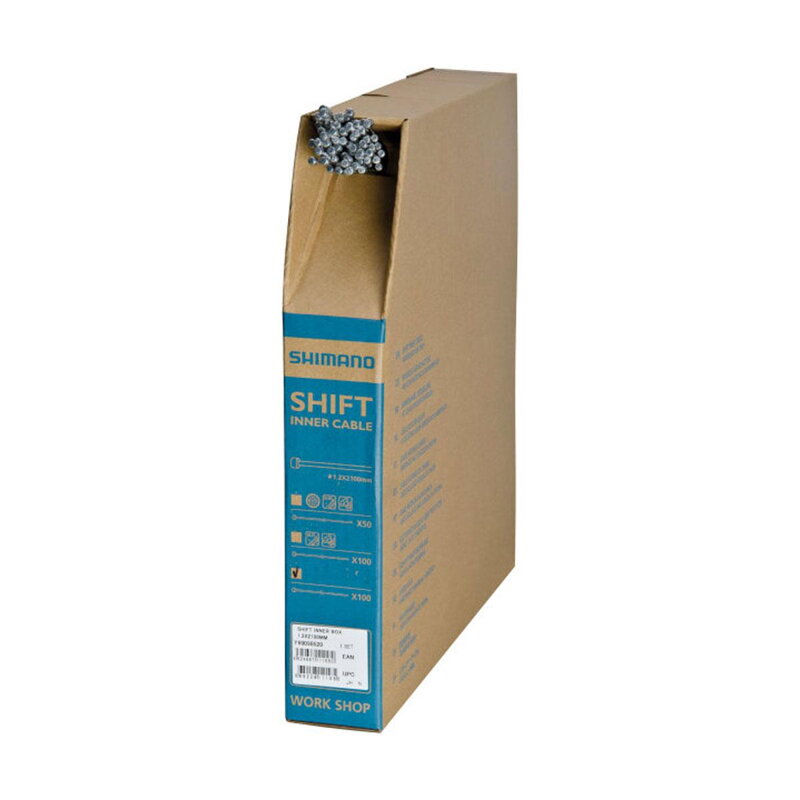 Câble de changement de vitesse SHIMANO 1,2x2100mm (paquet de 100 pièces, prix pour 1 pièce) Câble de changement de vitesse SHIMANO 1,2x2100mm (paquet de 100 pièces, prix pour 1 pièce)