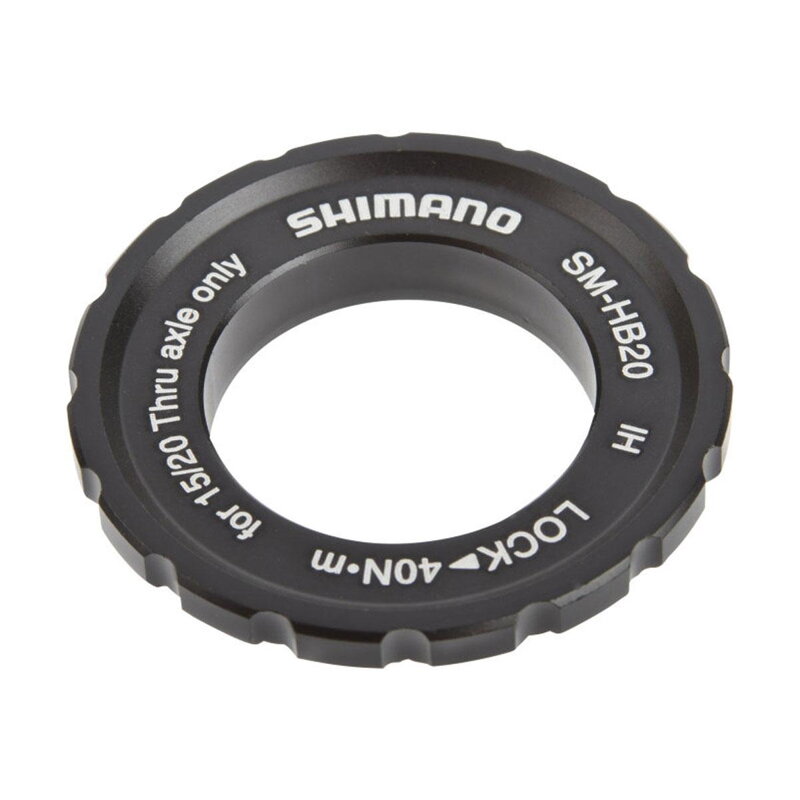 SHIMANO Ecrou SM-HB20 Centerlock pour axe fixe 15/20mm SHIMANO Ecrou SM-HB20 Centerlock pour axe fixe 15/20mm
