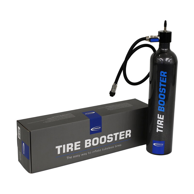 Réservoir SCHWALBE TIRE BOOSTER pour pressuriser les roues tubeless Réservoir SCHWALBE TIRE BOOSTER pour pressuriser les roues tubeless