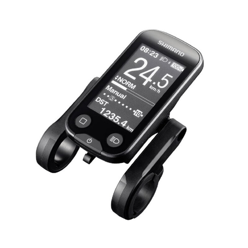 Ordinateur de vélo électrique SHIMANO SC-E6100 pour STEPS avec support Ordinateur de vélo électrique SHIMANO SC-E6100 pour STEPS avec support