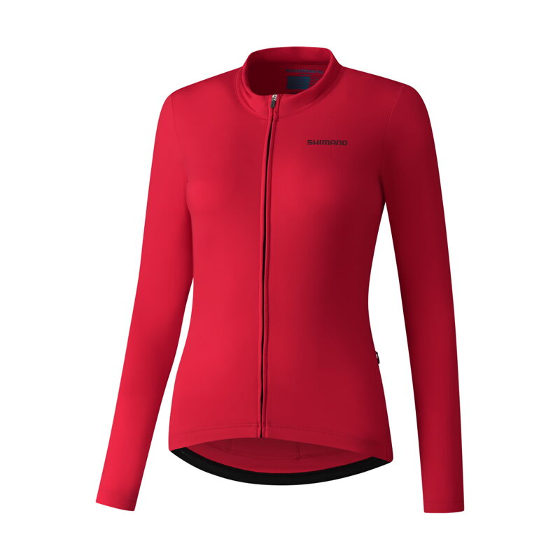 SHIMANO Maillot femme KAEDE THERMAL LONG rouge SHIMANO Maillot femme KAEDE THERMAL LONG rouge