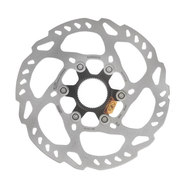 Disque de frein SHIMANO SM-RT70 180mm Center Lock Ice Tech (serré extérieurement) Disque de frein SHIMANO SM-RT70 180mm Center Lock Ice Tech (serré extérieurement)