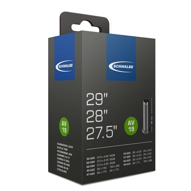 SCHWALBE Noyau AV19 27,5x2,00/2,35 29x1,75/2,40 AV 40mm (40/62-584/635) 220g SCHWALBE Noyau AV19 27,5x2,00/2,35 29x1,75/2,40 AV 40mm (40/62-584/635) 220g