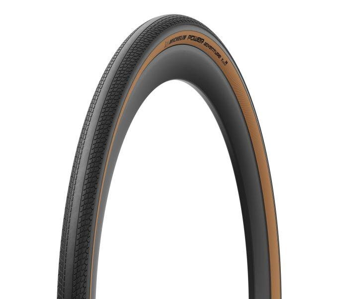 Pneu MICHELIN POWER ADVENTURE TLR 700x48C (48-622) 3x120TPI 450g marron