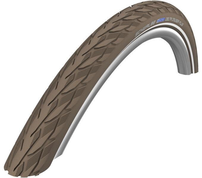 SCHWALBE Pneu DELTA CRUISER PLUS (37-622) 28x1,40 700x35C Active 50EPI PunctureGuard 775g Marron reflex