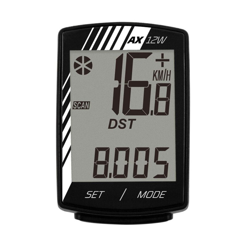 LONGUS Compteur de vélo AX-12W 12f noir LONGUS Compteur de vélo AX-12W 12f noir