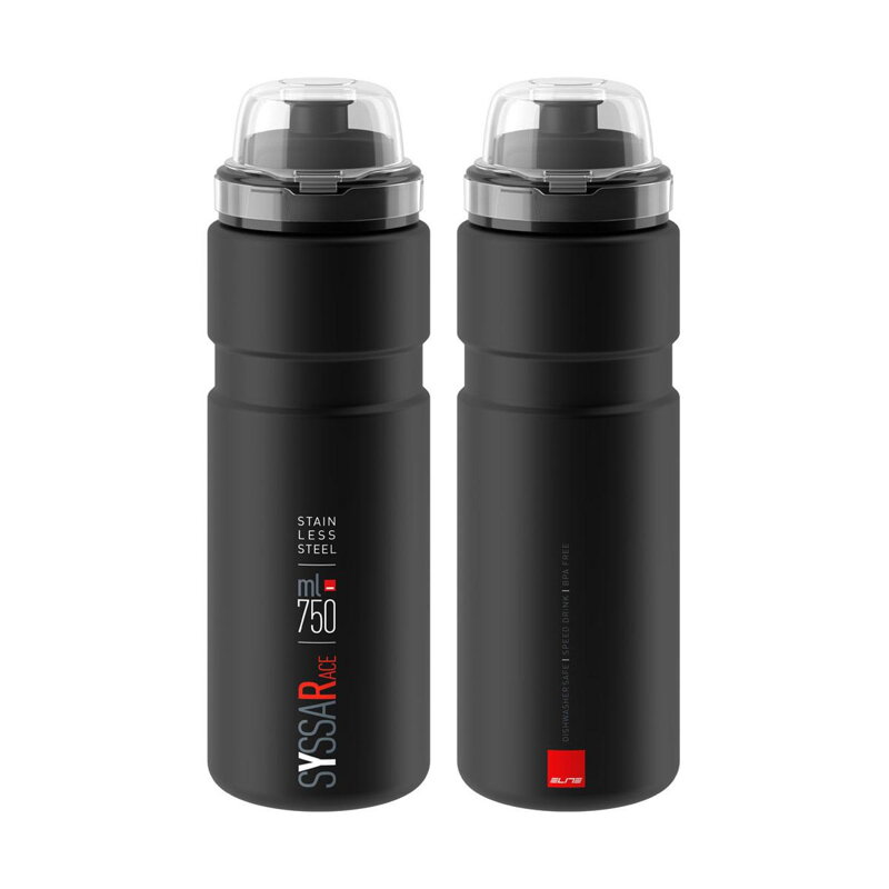 Bidon ELITE SYSSA RACE 750 noir mat