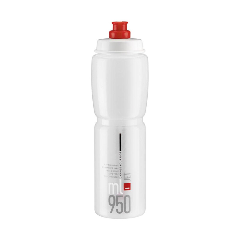 Bidon ELITE JET 950 logo rouge transparent Bidon ELITE JET 950 logo rouge transparent