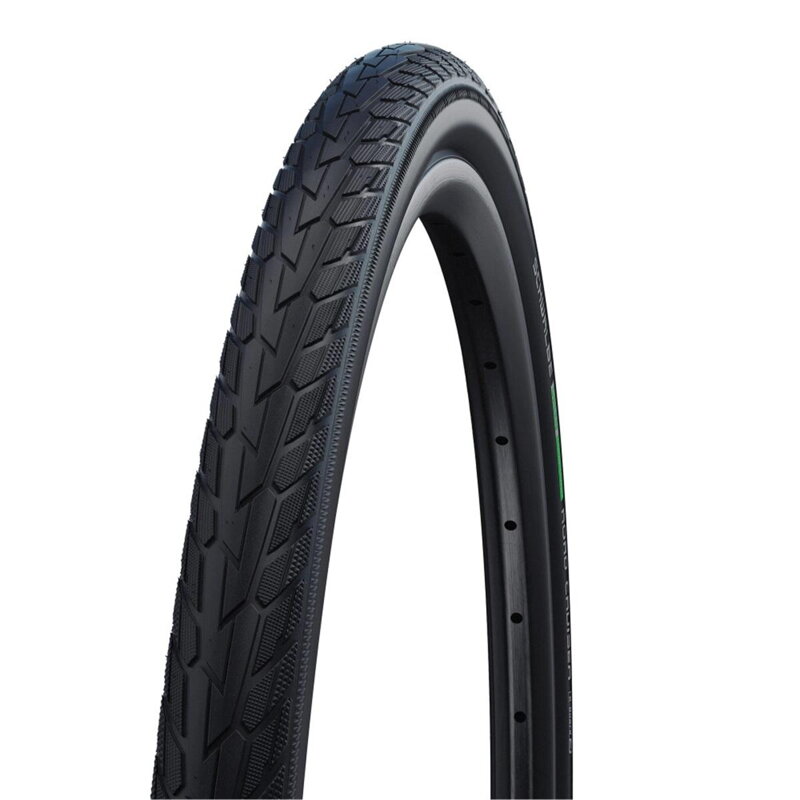 SCHWALBE Pneu ROAD CRUISER (47-406) 20x1.75 Active 50EPI K-Guard 545g Noir Vert SCHWALBE Pneu ROAD CRUISER (47-406) 20x1.75 Active 50EPI K-Guard 545g Noir Vert