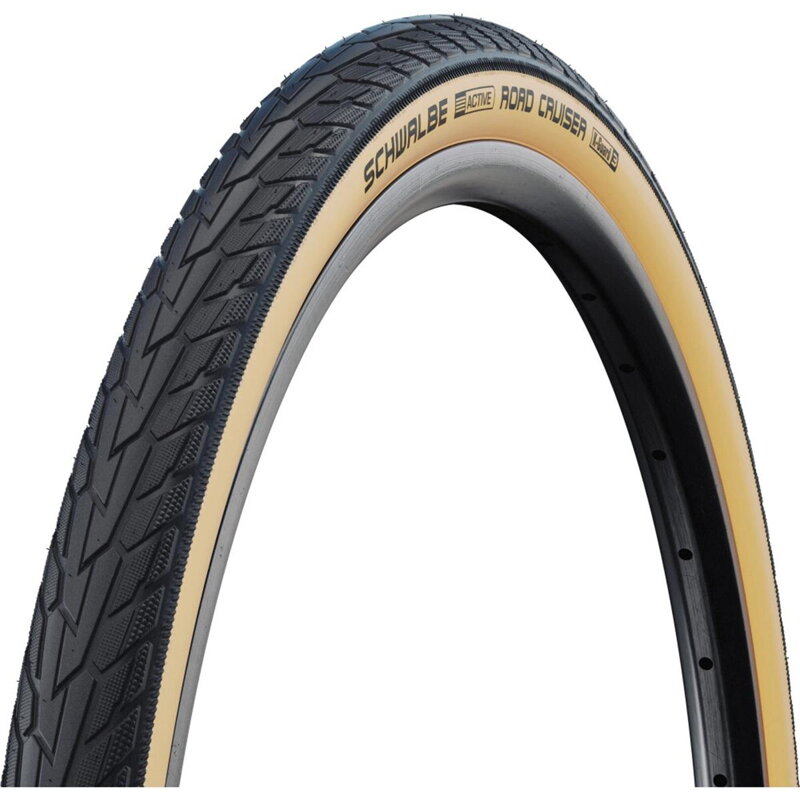 SCHWALBE Pneu ROAD CRUISER (28/32-630) 27x1 1/4 Active 50EPI K-Guard 550g GumWall Vert