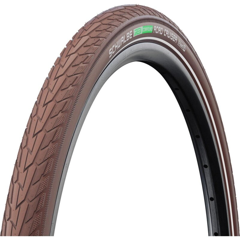 SCHWALBE Pneu ROAD CRUISER (47-622) 28x1.75 Active 50EPI K-Guard 800g Café reflex