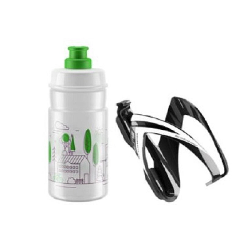 ELITE Bouteille avec panier logo vert CEO, 350 ml