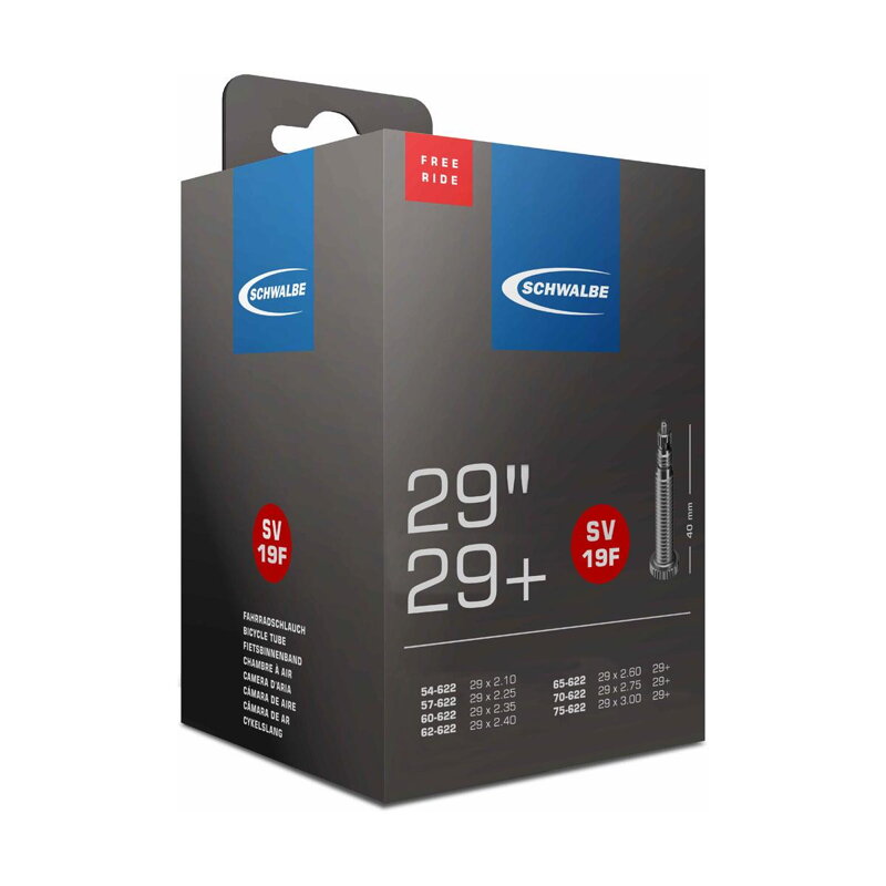 Chambre à air SCHWALBE SV19F 29x2.10/3.00 FV 40mm (54/75-622) 215g Freeride