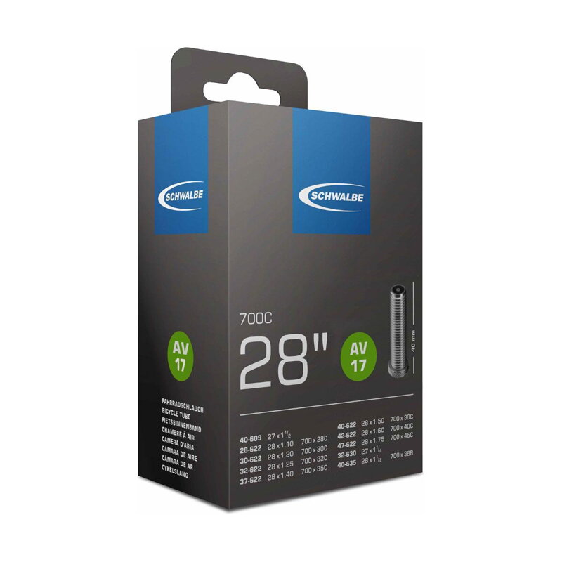 SCHWALBE Chambre à air AV17 700x28/45C AV 40mm (28/47-622) 150g