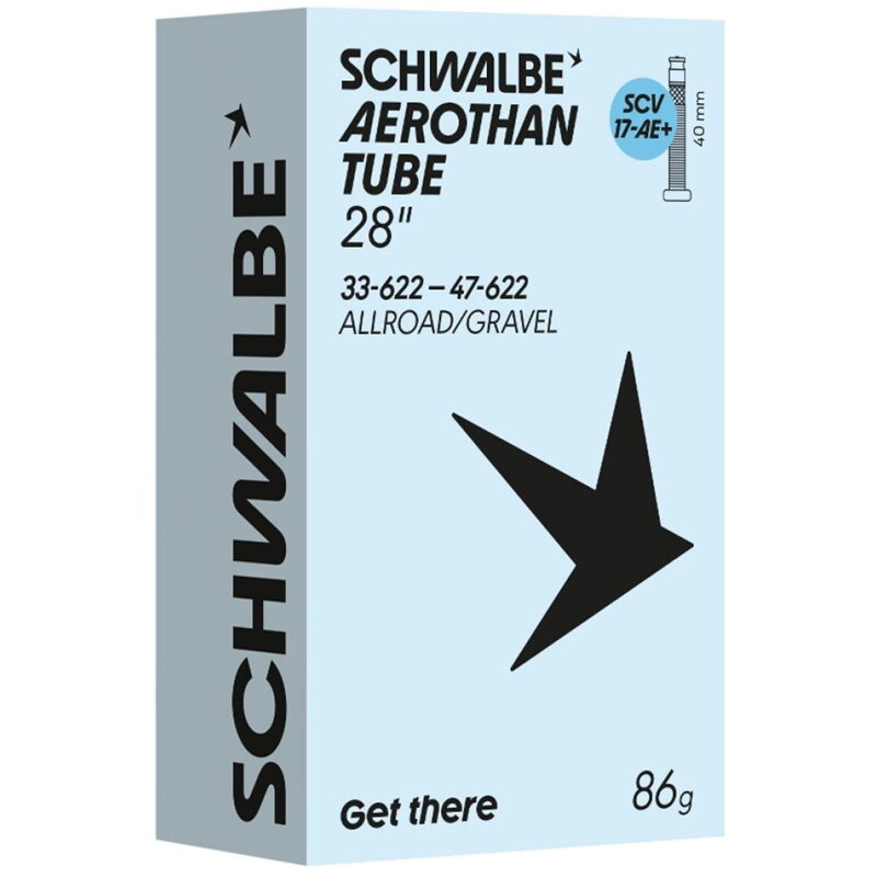 SCHWALBE Duša SCV17-AE+ (33/47-622) 28x1.30–1.85 SCV 40mm Aerothan 86g