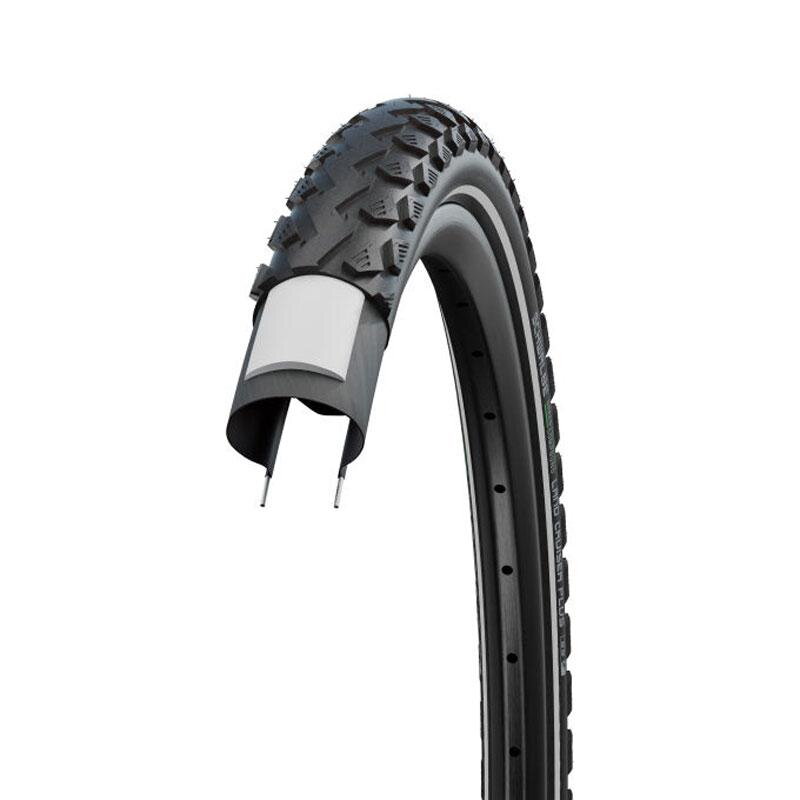 SCHWALBE Pneu LAND CRUISER PLUS (42-622) 28x1,60 700x40C Active 50EPI PunctureGuard 890g Reflex Vert