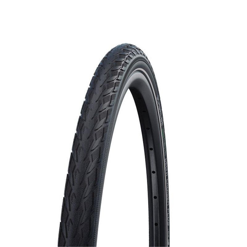SCHWALBE Pneu DELTA CRUISER PLUS (28-622) 28x1,10 700x28C Active 50EPI PunctureGuard 590g Blanc side reflex G