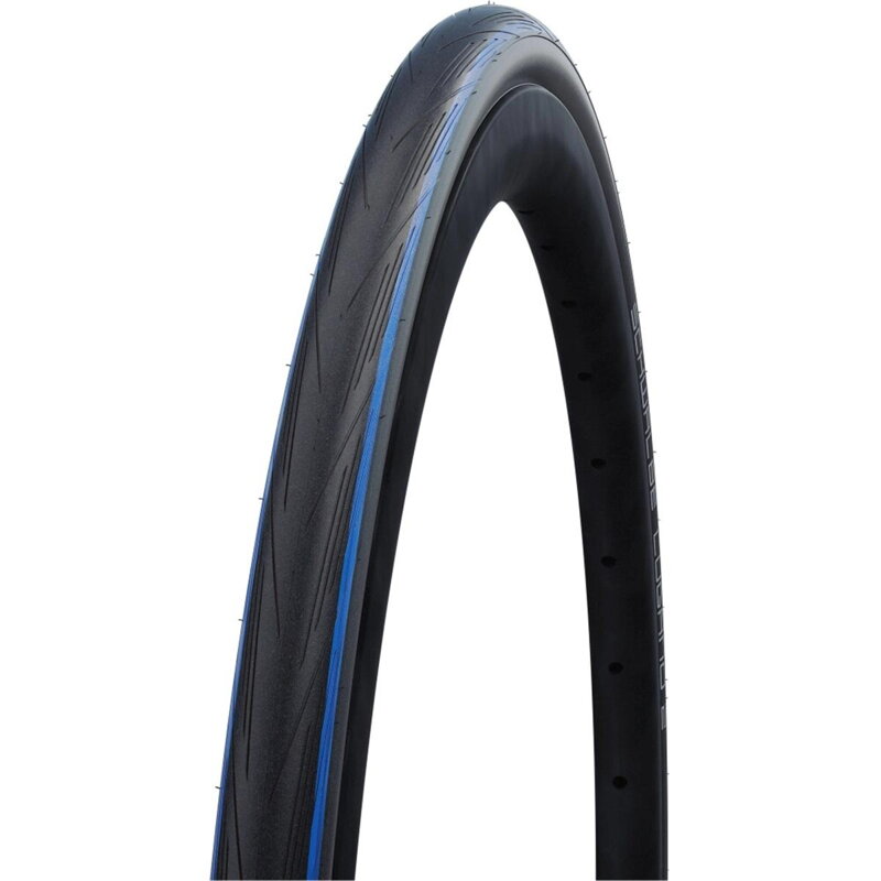 SCHWALBE Plášť LUGANO II 700x25C (25-622) 50EPI 330g K-Guard SiC modré pásiky skladací