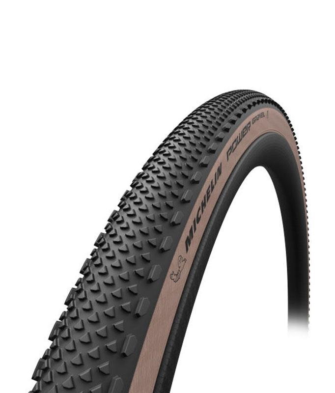 Pneu MICHELIN POWER GRAVEL 700x35C (35-622) 3x120TPI 415g marron