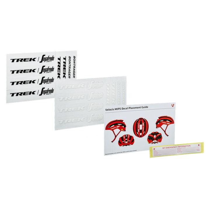 Autocollants Bontrager Trek-Segafredo pour casque Velocis Autocollants Bontrager Trek-Segafredo pour casque Velocis