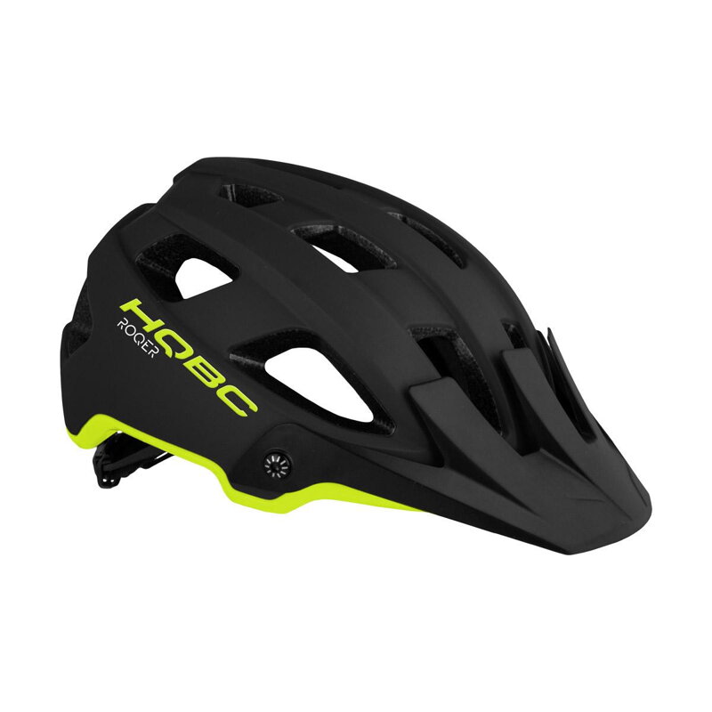 Casque ROQER noir/jaune fluo mat Casque ROQER noir/jaune fluo mat