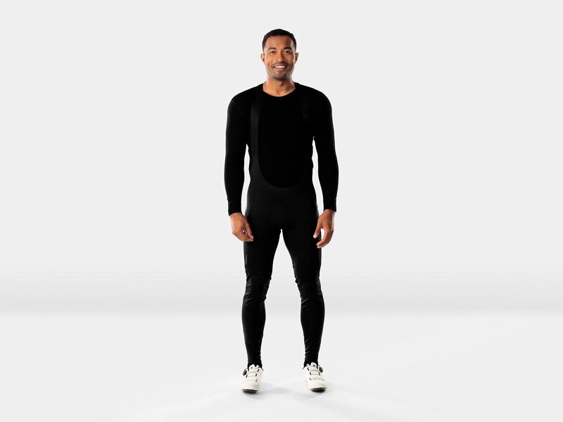 Nohavice s trakmi Trek Circuit Softshell Bib Tight čierne