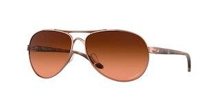 Oakley Feedback Lunettes pour femme Chrome satiné avec Prizm Bronze Oakley Feedback Lunettes pour femme Chrome satiné avec Prizm Bronze